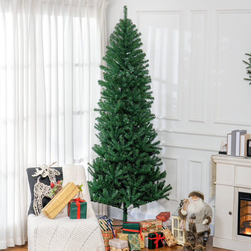 Sapin de Noël artificiel de 8 pi de hauteur avec lumières réalistes HOMcom