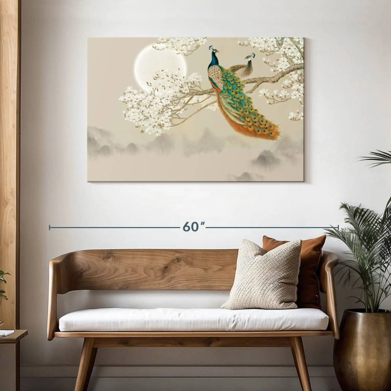 Brampt Japanese Peacock, 30" H x 45" W