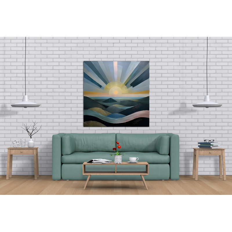 Radiating Sunrise, 24" H x 24" W