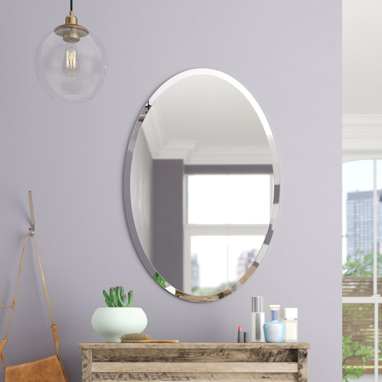 Thornbury Oval Bevel Frameless Wall Mirror