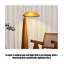 Light Luxury Iron, Fabric and Wood Floor Lamp