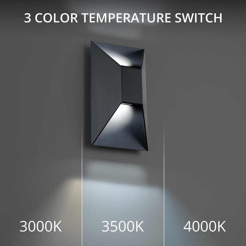 Maglev 2 - Light LED Flush Mounted Sconce, Matte Black, 3500K, 10" H x 5.5" W x 3.625" D
