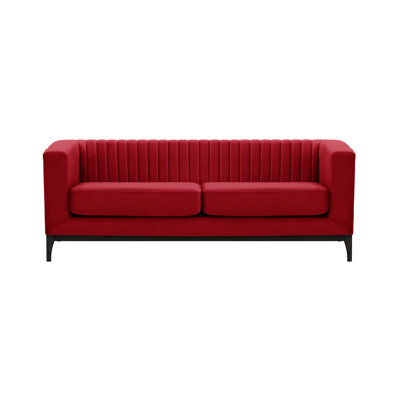 Buker Velvet Square Arms Sofa