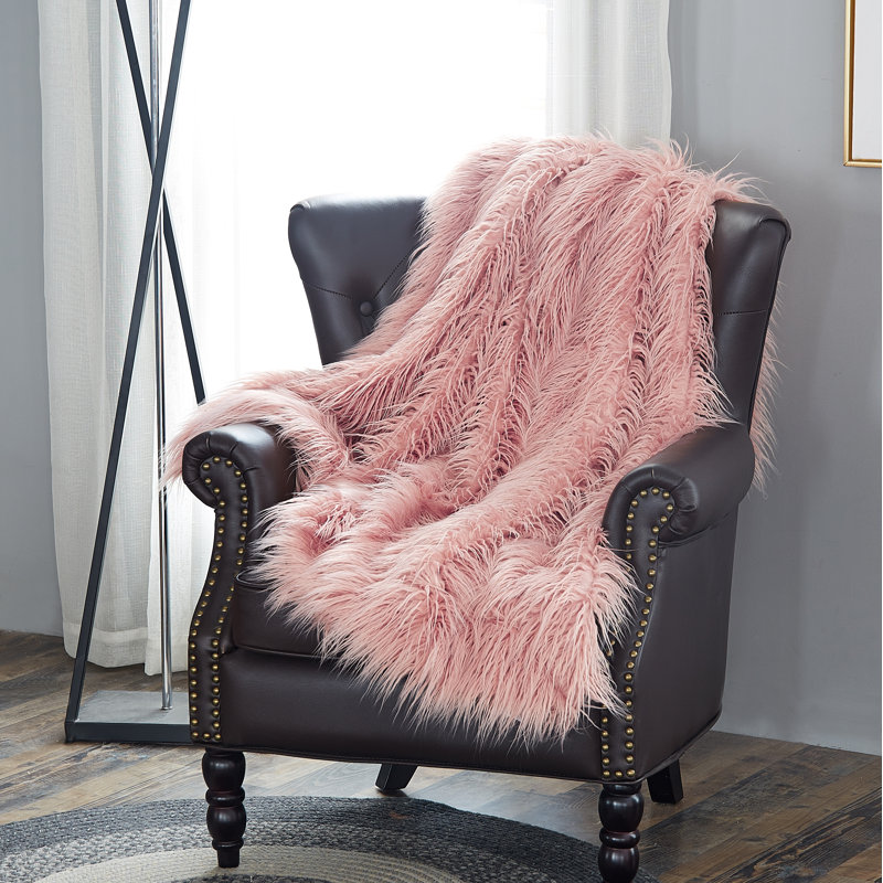 Throw Blanket, Coral Pink