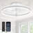 19.7 inch Low Profile Ceiling Fans with Lights and Remote-1382234798