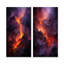 Volcano Volcanic Glow - ensemble de 2 reproductions d'art en métal Volcano-774722130