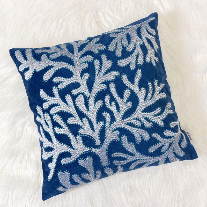 Karael Throw Pillow, Blue