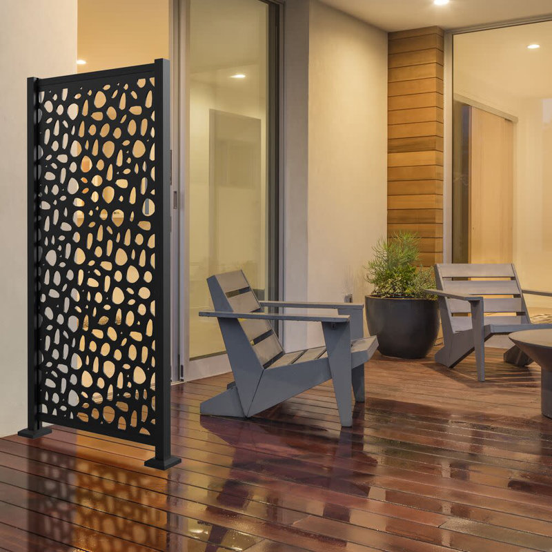 Matte Black Aluminum Decorative Screen Panel Frame Kit