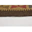 Tapis de zone en laine rouge/brune 5 pi x 8 pi noué la one-of-kind Lorain