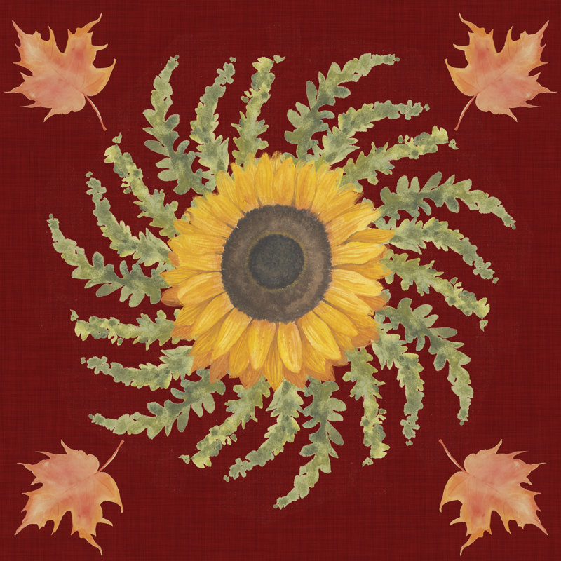Autumn Floral I by Grace Popp - Wrapped Canvas Painting, 122cm H x 122cm W