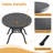 Aarielle 39.37'' Round Cast Aluminum Outdoor Dining Set with 2–4 Chairs – Weather-Resistant Patio Table & Chair Set-1032861816