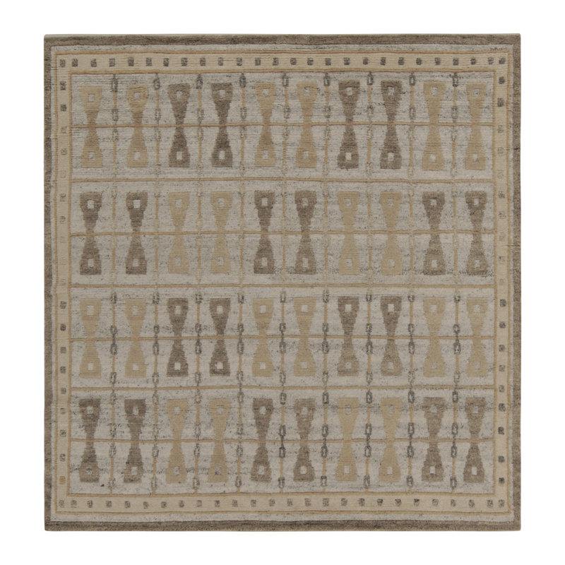 Scandinavian Wool Geometric Area Rug, Rectangle 14' x 20'