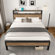 Tryston Bed Frame Industrial Platform Bed with Charging Station