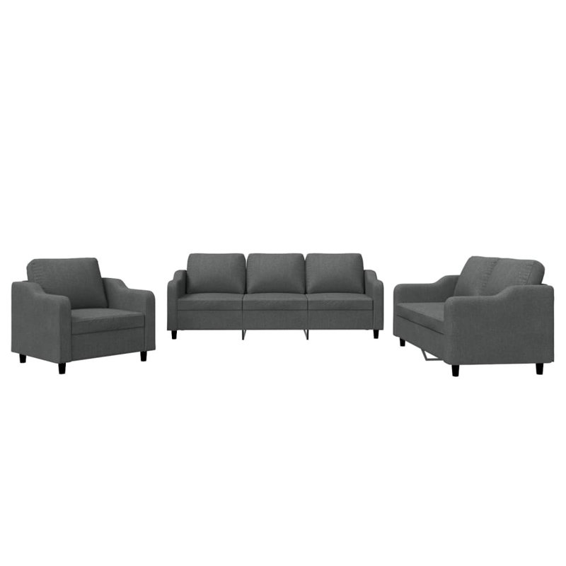 Shelicia Upholstered Sofa, Dark Gray 100% Polyester