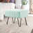 Fausse fourrure turquoise blanchie