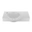Lavabo de salle de bain mural rectangulaire en porcelaine vitrifiée 30 "x 18" avec trou pour robinet