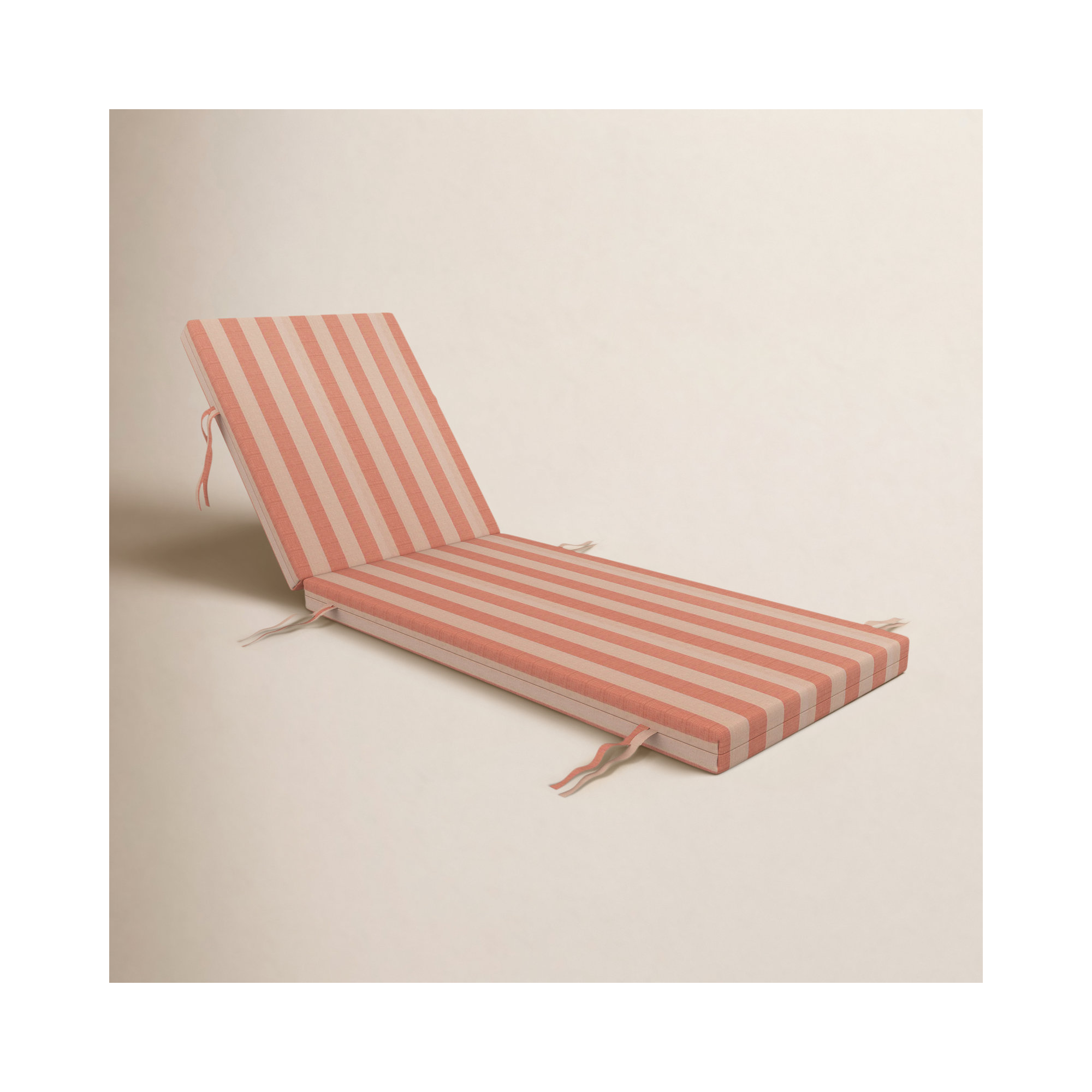 Lani Sunbrella Outdoor Chaise Lounge Cushion, Expressive Blush, 24" W x 45" D