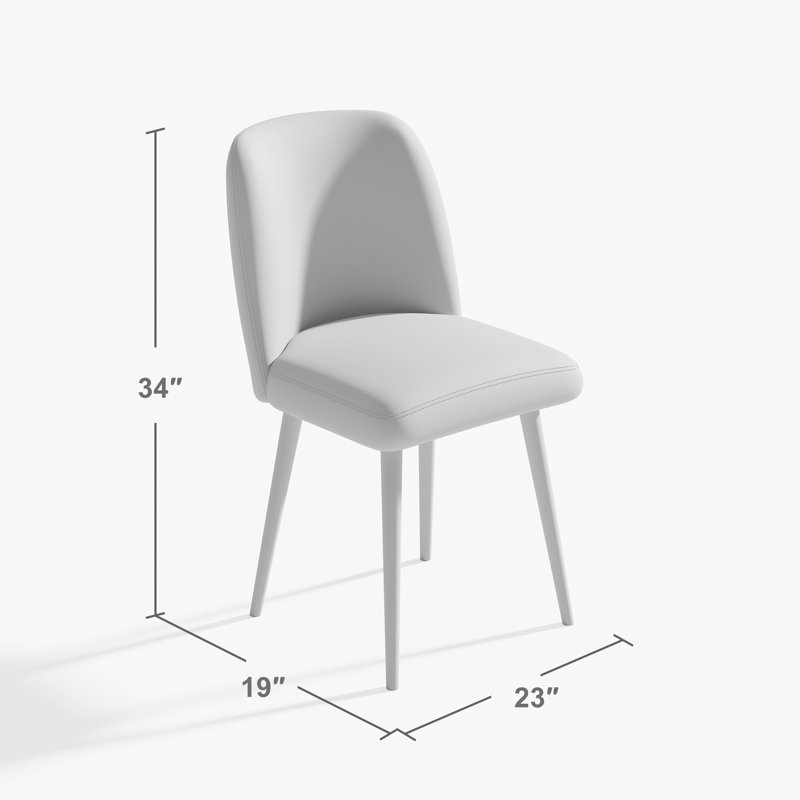 Chaise d'appoint rembourrée avec pieds en métal doré (ensemble de 2), Noir