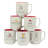 Christmas Fun Red Sayings Set of 6  Mug 16 oz. asst.