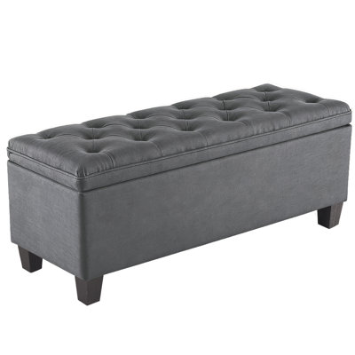 40" Storage Ottoman Bench with Button-Tufted Stitching by Red Barrel Studio