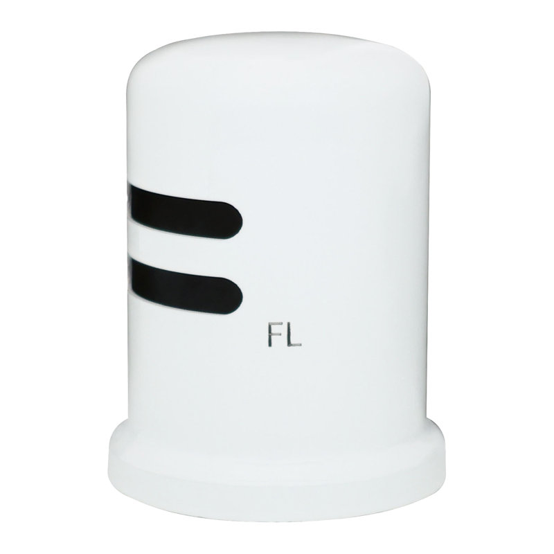 Jupe en laiton massif 1-3 - 4 po x 2-3 / 4 po avec jupe, Blanc thermolaqué
