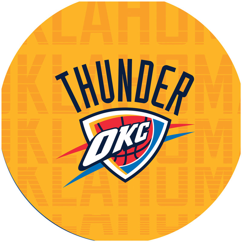 Table de bar avec repose-pieds NBA City, Thunder d'Oklahoma City