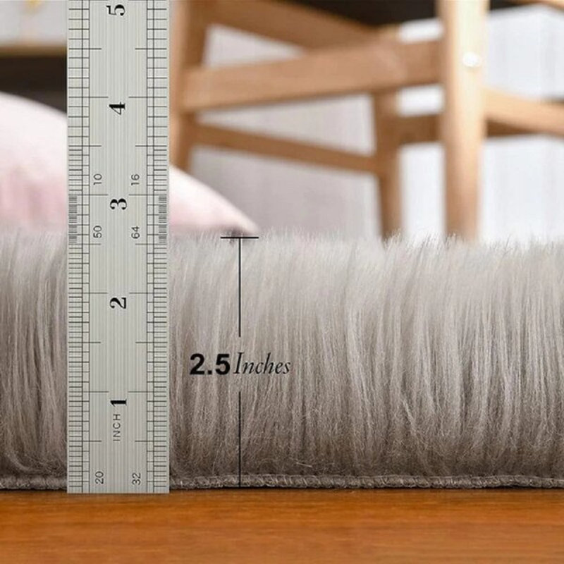 Kawena Faux Sheepskin Indoor Rug, Rectangle 10' x 14'