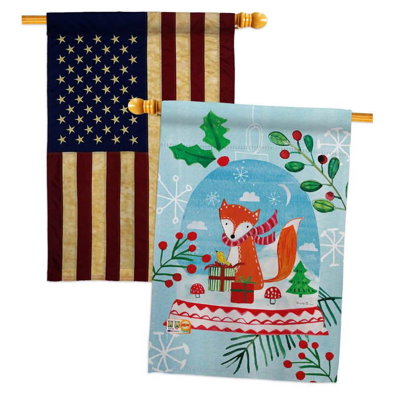 Double Sided 40'' H x 28'' W Polyester House Flag
