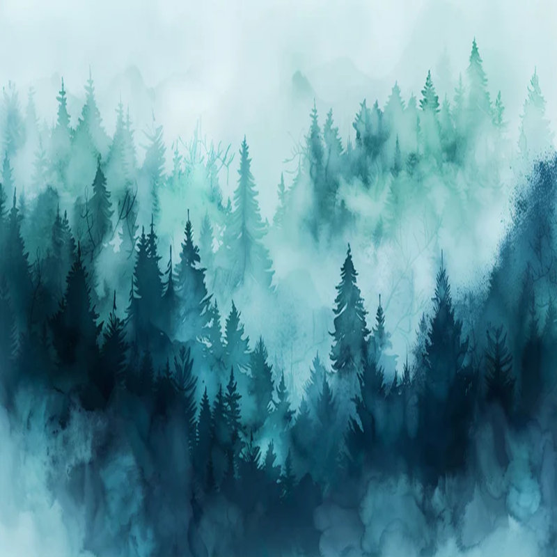 Mystic Aqua Forest Dream, L 96 po x l 108 po