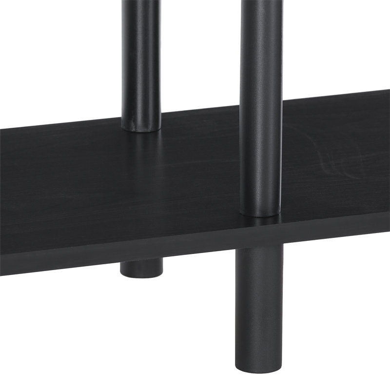 Rosamaria 71cm H x 120cm W Plastic Etagere Bookcase, Espresso