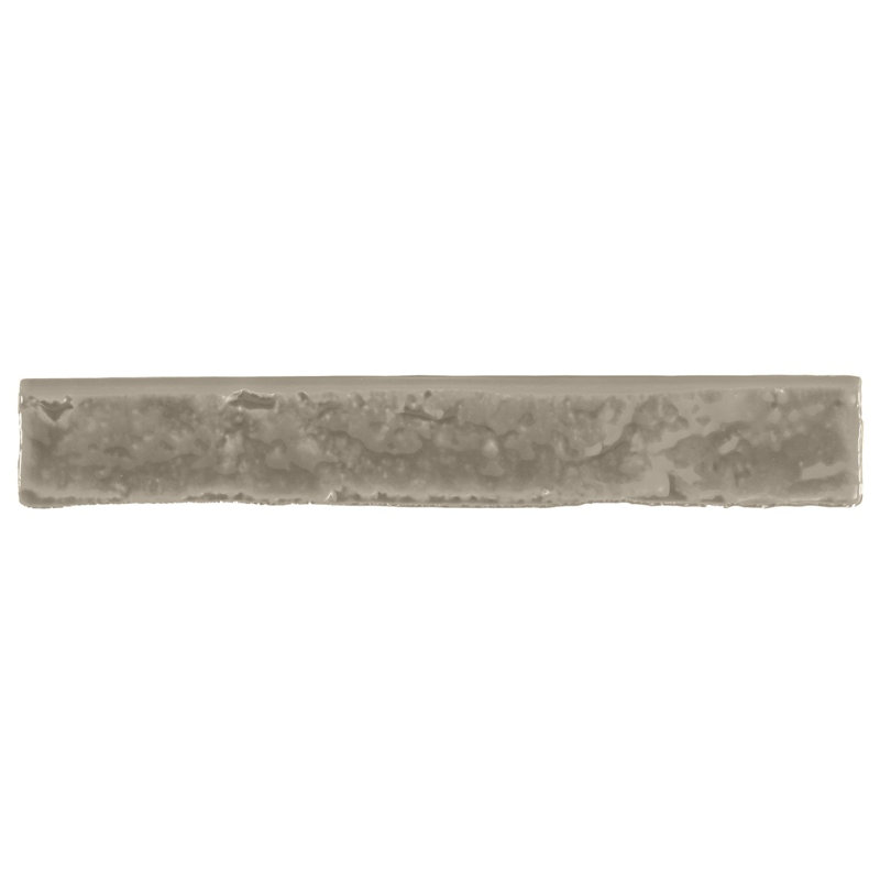 Virtuo Dark Gray Ceramic Quarter Round Tile Trim 1.45" x 9.21"