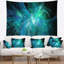 Tapisserie d’illustration de couleur grise abstraite blue on black-28497488