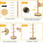 360° Rotated Mug Holder Tree With 6 Hooks, Upgraded Bamboo Mugs Holders For Counter, Non Slip Cup Stand Organizer For Coffee Bar