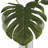 30'' Faux Palm Plant in Glass Vase