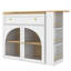 Kitchen Island With 2 Doors, 1 Drawer And Extendable Table-286566680