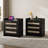 Ashvir Rattan 3-Drawer Nightstand With Built-In Outlets-447415503