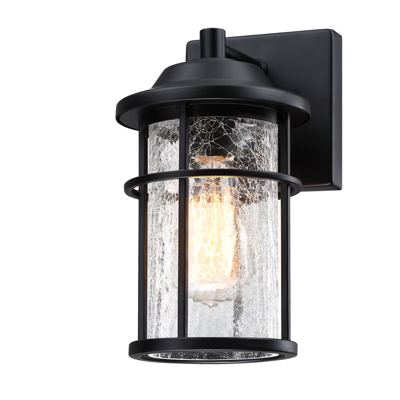 Anesicia Wall Light With Matte Black Finish, 10.81" H x 7.7" W x 5.91" D