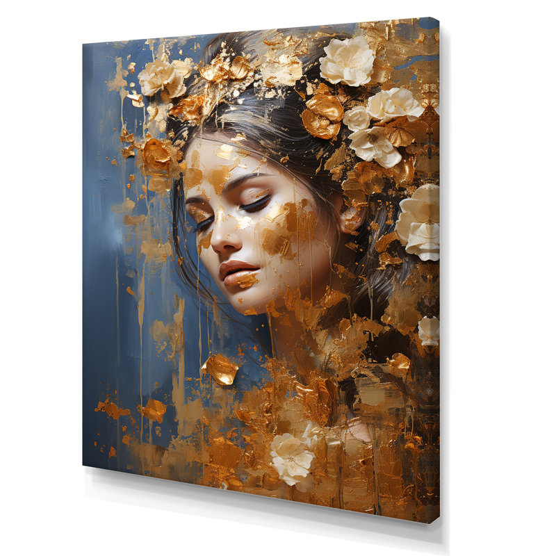 «Hindu Woman», Bhagavad Gita, sagesse - impression, Toile tendue, H 32 po x l 16 po x P 1 po