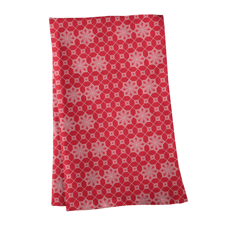 Mcguigan Tea Towel Kitchen Towel, Poly Twill, Red