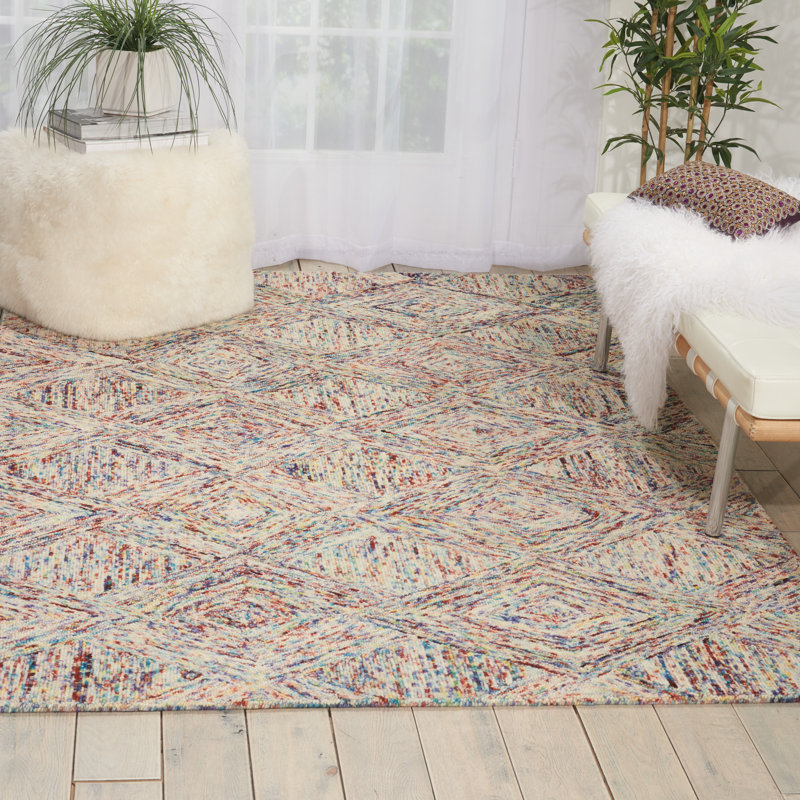 Brote Wool Geometric Indoor Rug, Rectangle 5' x 7'6"