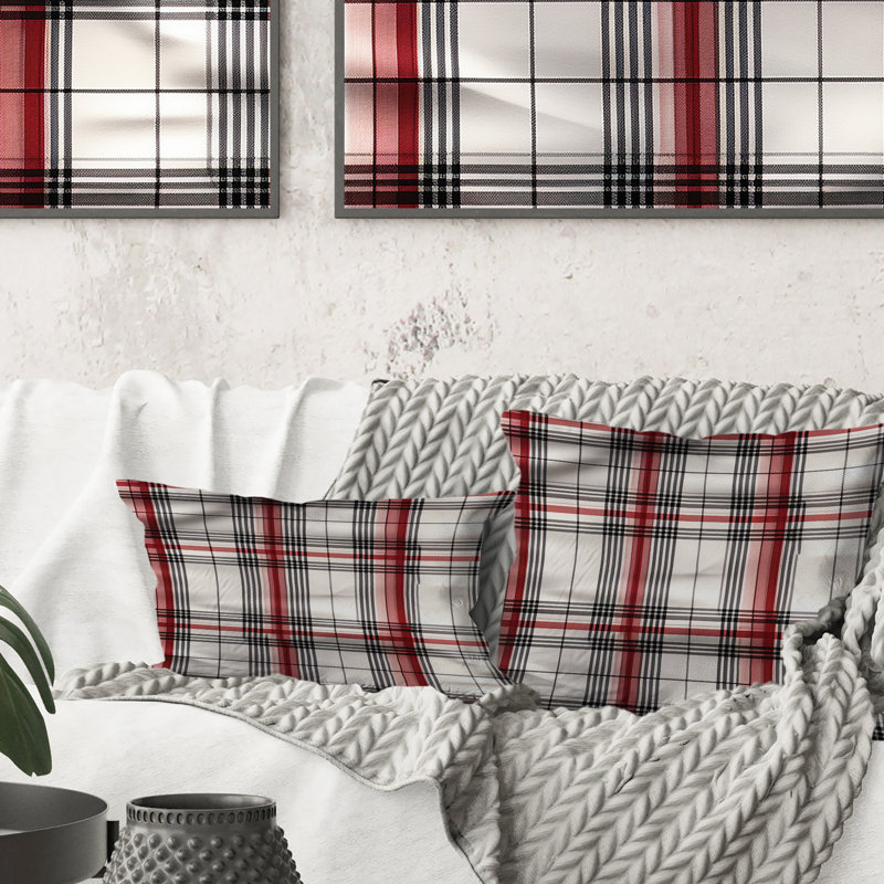 Coussin Rustic Farmhouse Plaid