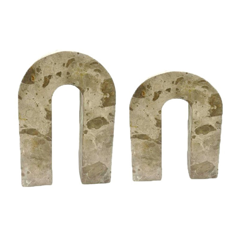  2-Pieces Pompano Beige Marble Arches