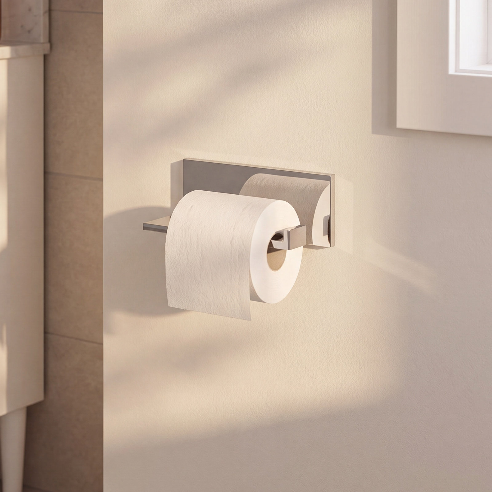 Vero Wall Mount Toilet Paper Holder, Chrome