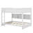 Queen Over Queen Bunk Bed With Cabinets,Charging Station,Ladder And Safety Guardrails-2124099840