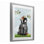 «Baby Raccoon and Lady Bugs», reproduction sous verre encadrée, design par Lisa Morales