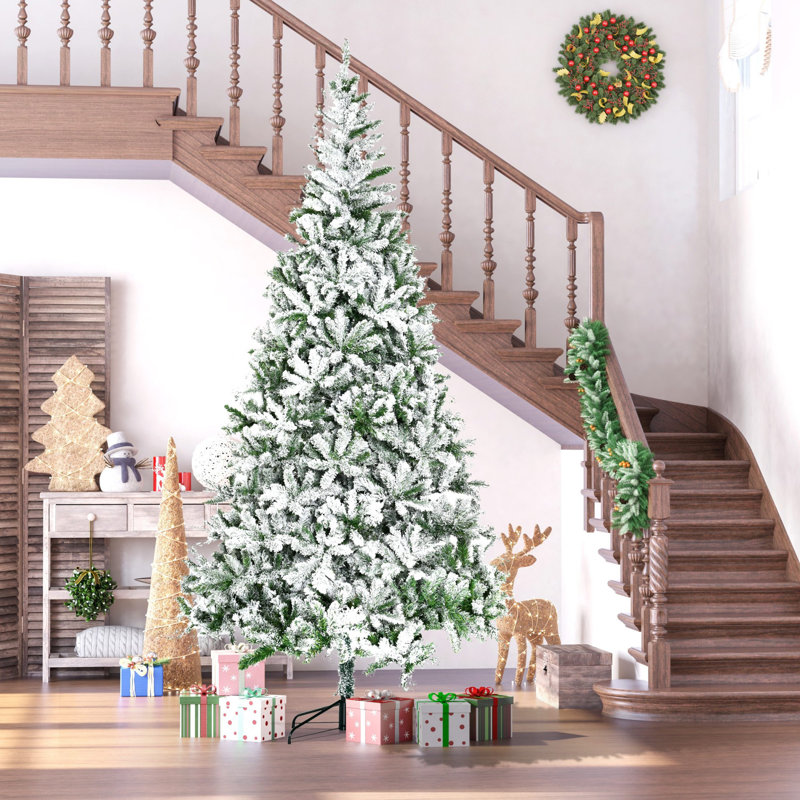 9-Foot Artificial Christmas Tree with Realistic Branches