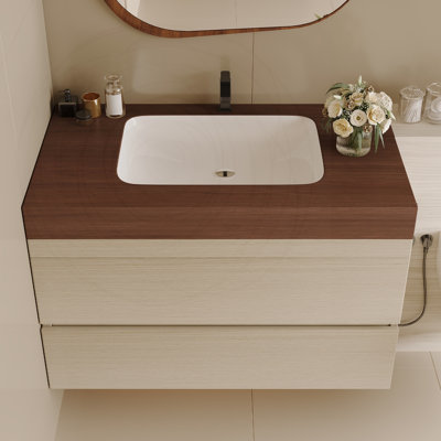 30 Inch Modern Floating Bathroom Vanity with Soft-Close Drawers