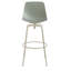 Clean Cut Swivel Stool with Metal Frame-69342288-69342289