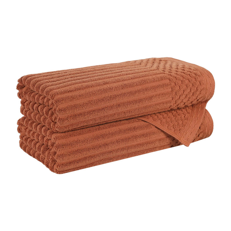 Ensemble de serviettes de bain en coton 2 pièces Soho Spa, Rouille, Ensemble de 2 serviettes de bain