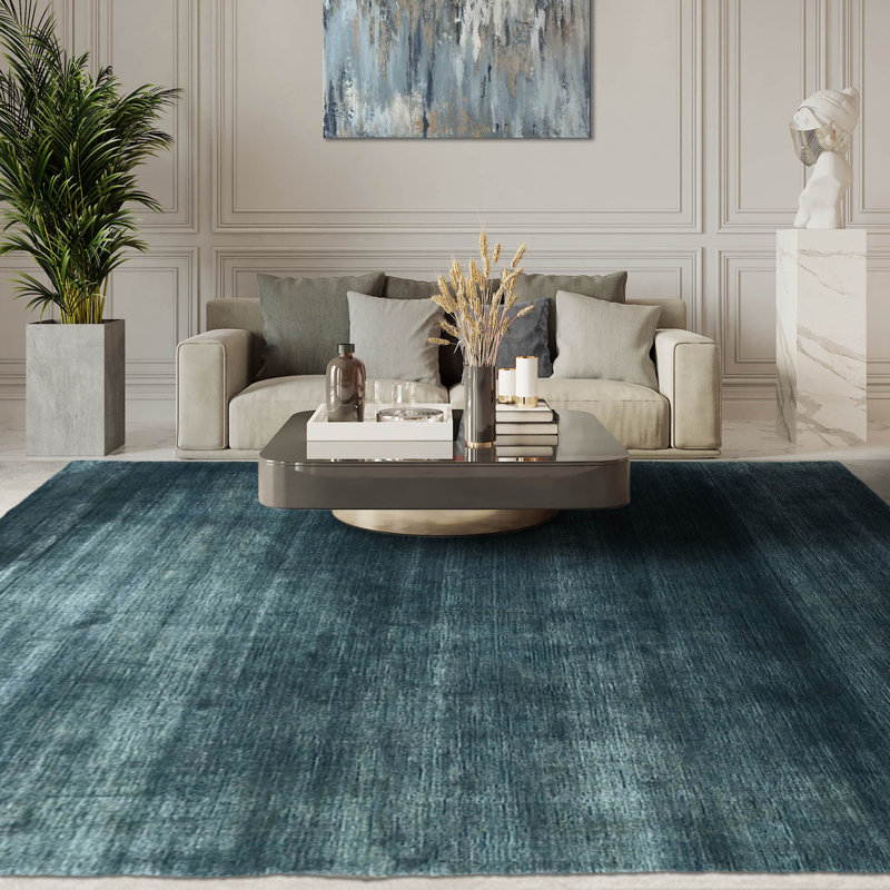 Renota One-of-a-Kind 6'6" X 9'7" Wool Area Rug in Blue